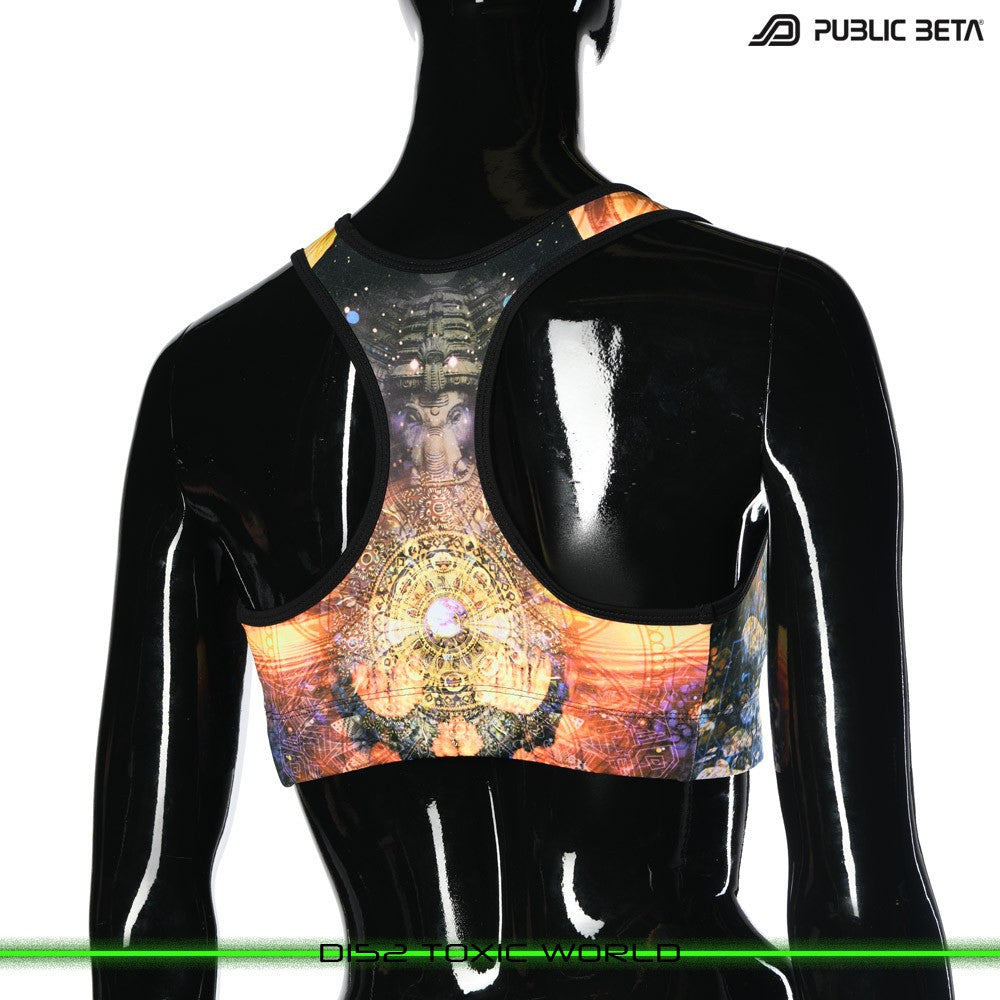 Toxic World Psychedelc Clothing for Psychedelic Yogis, UV Active prints by Public Beta Wear