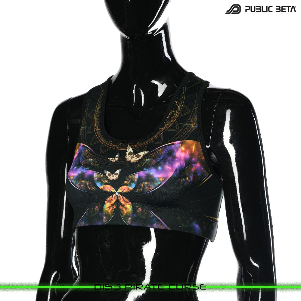 Pirate Curse Psychedelc Clothing for Psychedelic Yogis, UV Active prints by Public Beta Wear