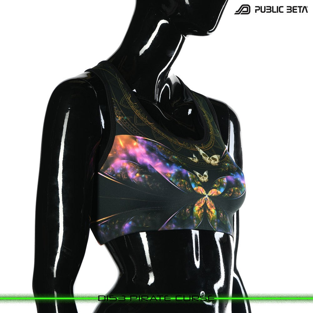 Pirate Curse Psychedelc Clothing for Psychedelic Yogis, UV Active prints by Public Beta Wear