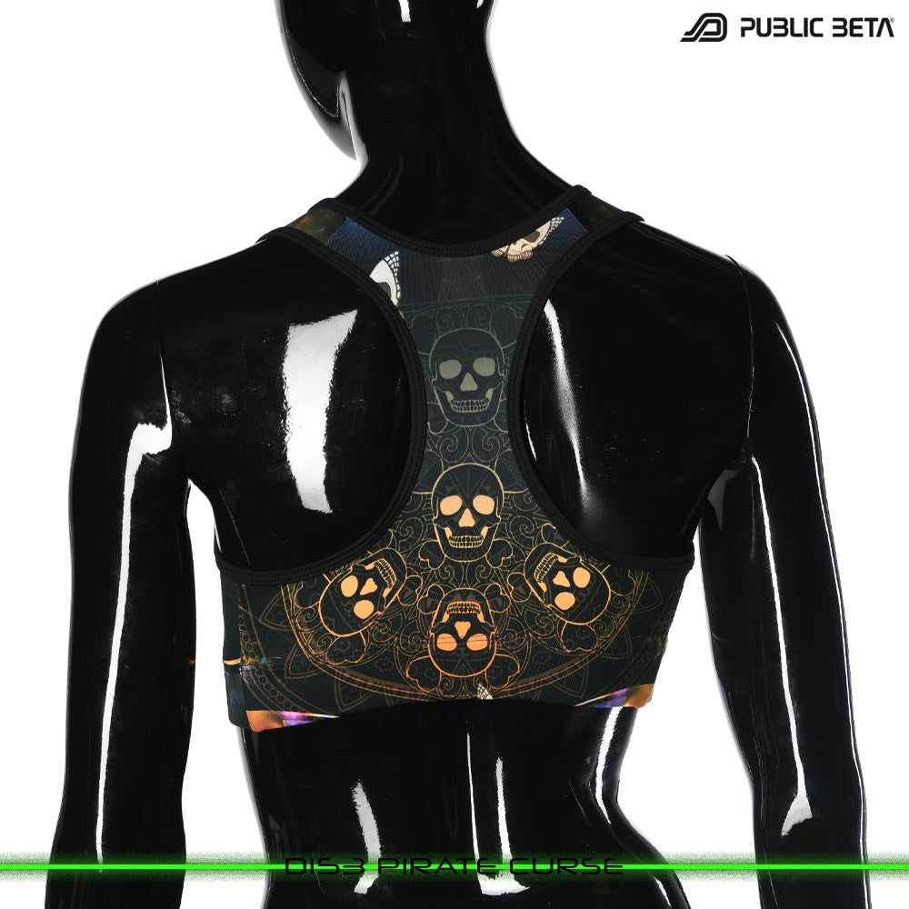 Pirate Curse Psychedelc Clothing for Psychedelic Yogis, UV Active prints by Public Beta Wear