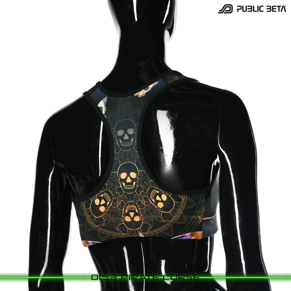 Pirate Curse Psychedelc Clothing for Psychedelic Yogis, UV Active prints by Public Beta Wear