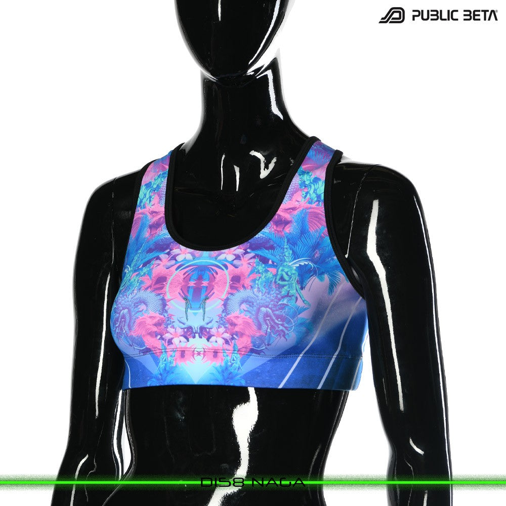 Naga Psychedelc Clothing for Psychedelic Yogis, UV Active prints by Public Beta Wear