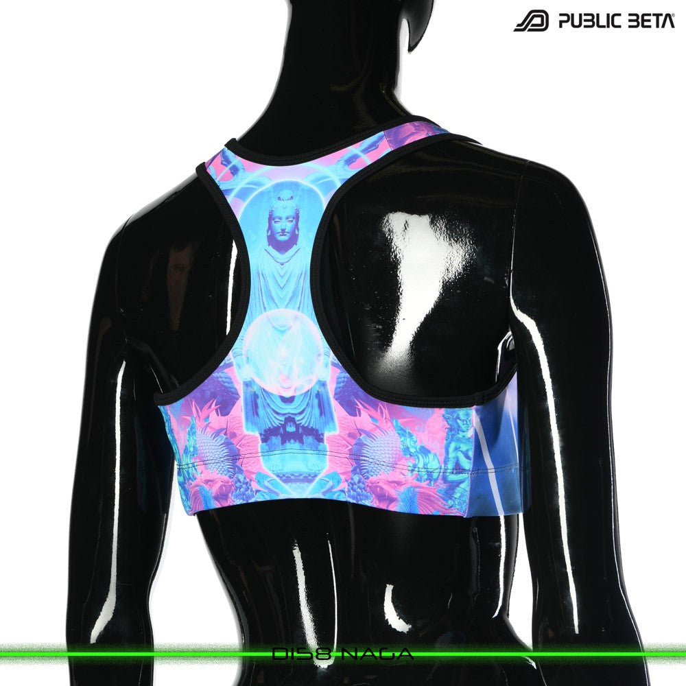 Naga Psychedelc Clothing for Psychedelic Yogis, UV Active prints by Public Beta Wear