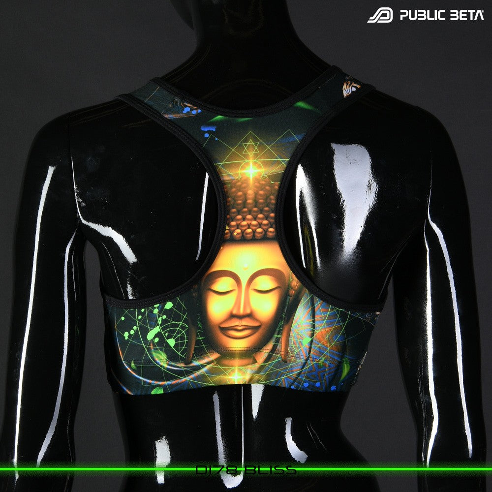 Public Beta Wear Bliss Psytrance Blacklight Active Top Festival Wear