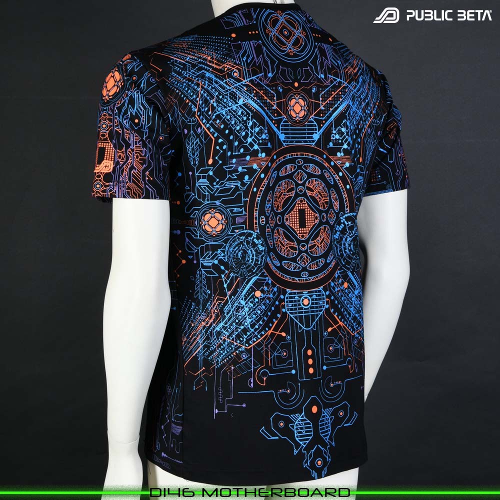 Blacklight T-Shirt. Psyclothing Psytrance festival wear