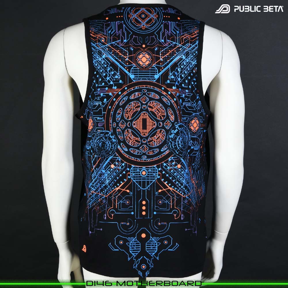 Motherboard Blacklight Psyart by Public Beta Wear