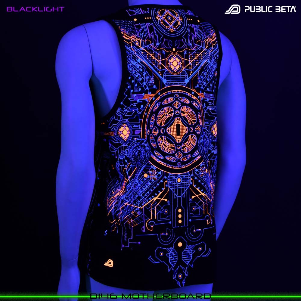 Motherboard Blacklight Psyart by Public Beta Wear