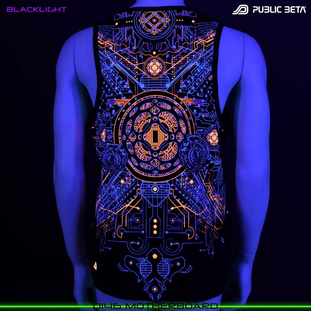 Motherboard Blacklight Psyart by Public Beta Wear