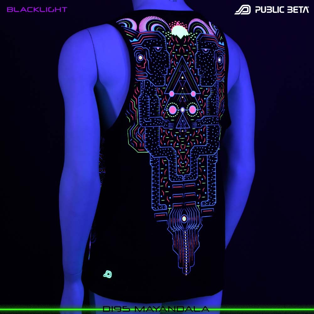 MayaDala Blacklight Psyart by Public Beta Wear