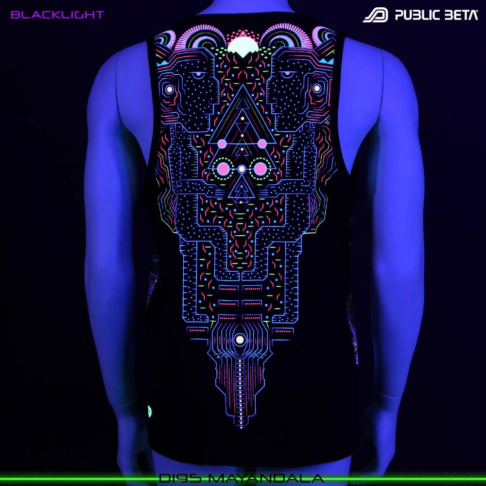 MayaDala Blacklight Psyart by Public Beta Wear