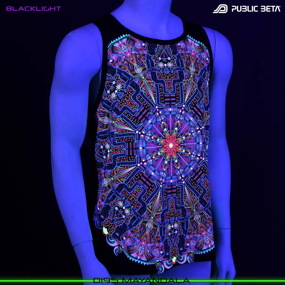 MayaDala Blacklight Psyart by Public Beta Wear