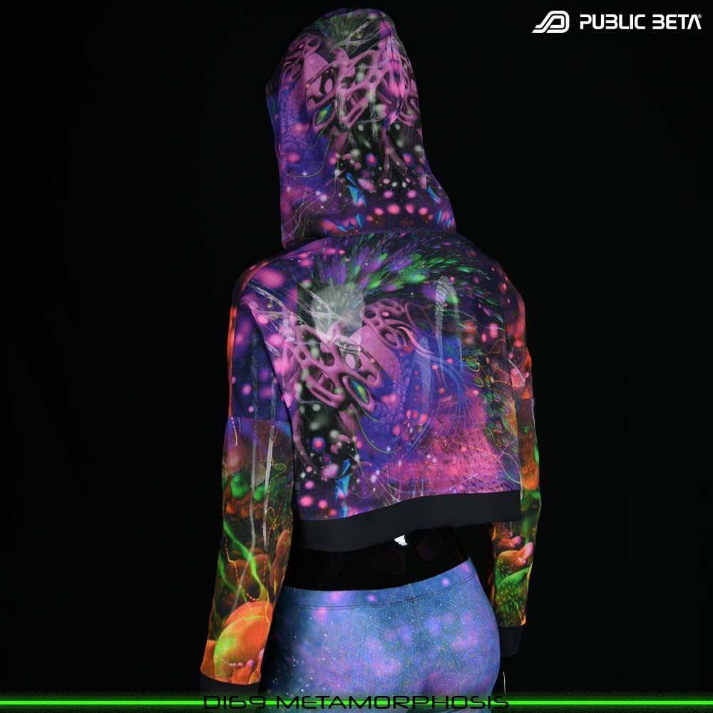 Metamorphosis Blacklight Psytrance Design by Public Beta Wear