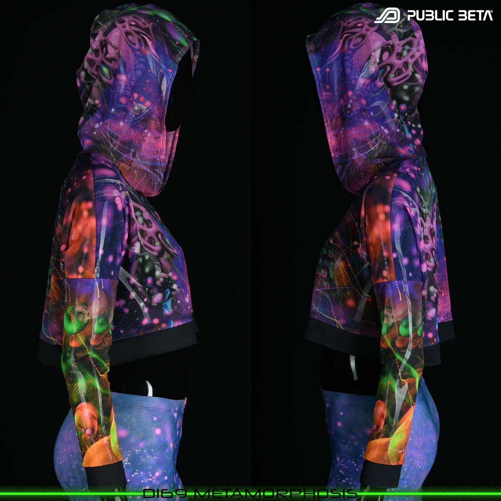 Metamorphosis Blacklight Psytrance Design by Public Beta Wear