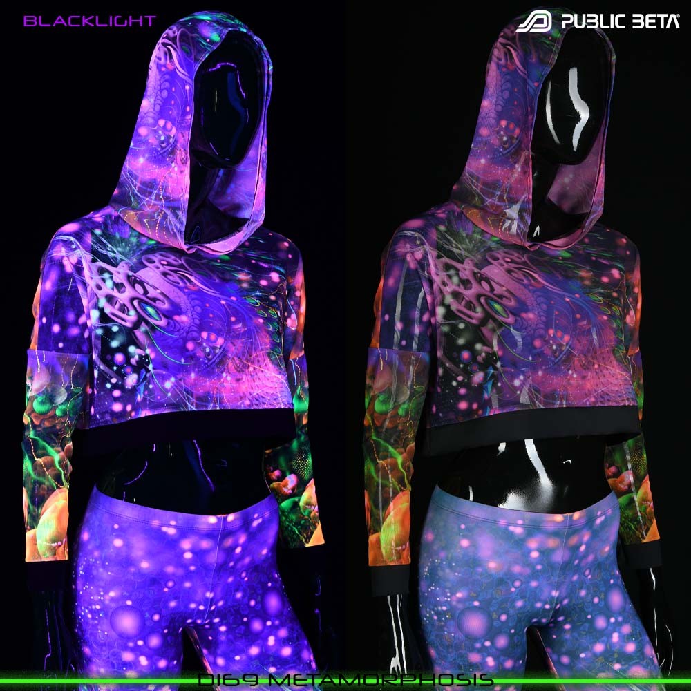 Metamorphosis Blacklight Psytrance Design by Public Beta Wear