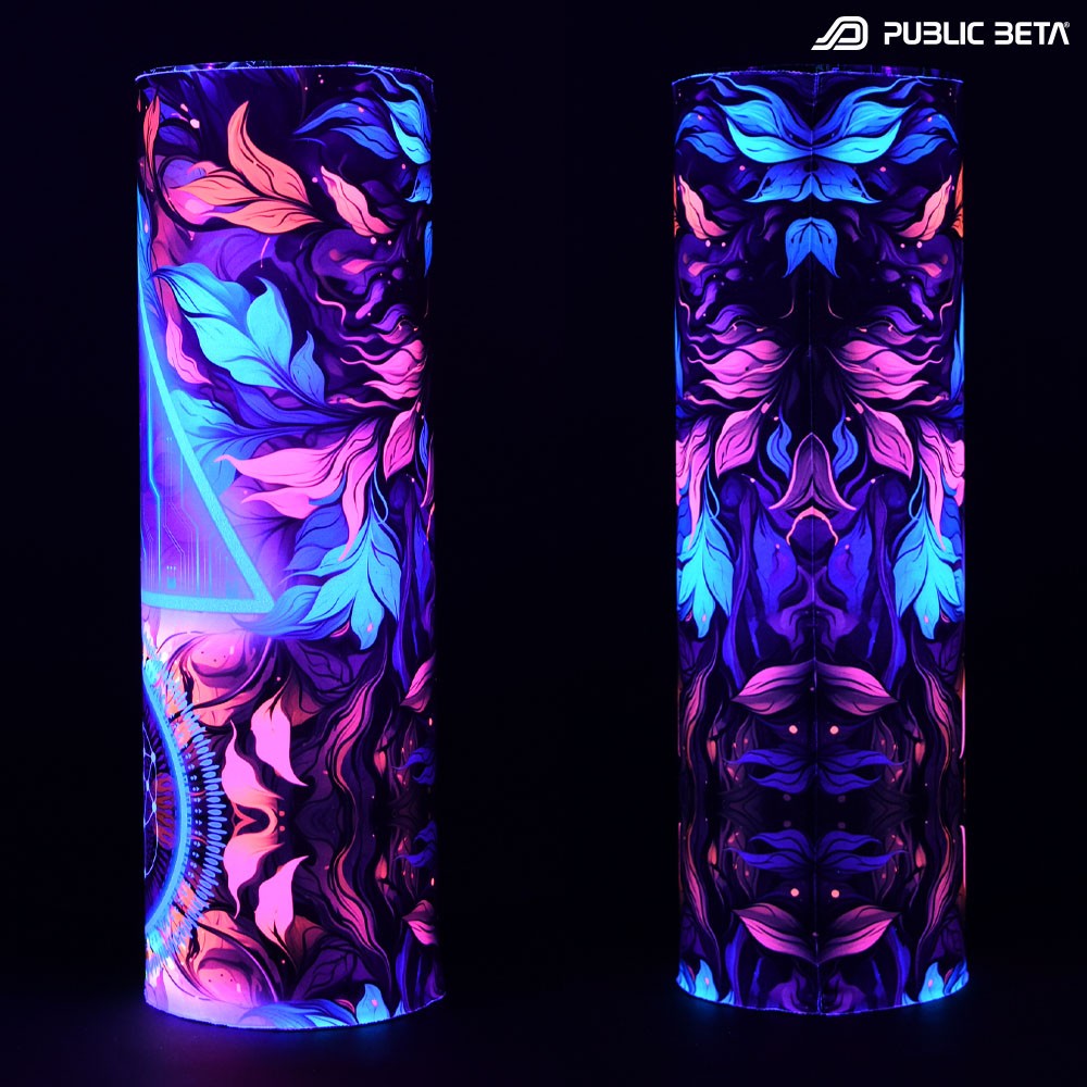 D198 Synapse Tube Bandana, Glow in Blacklight Clothing