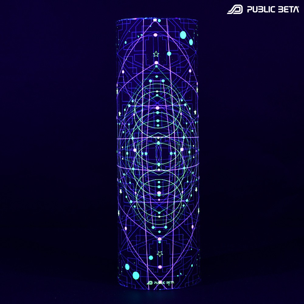 D199 Spectrum Glow In Blacklight Bandana