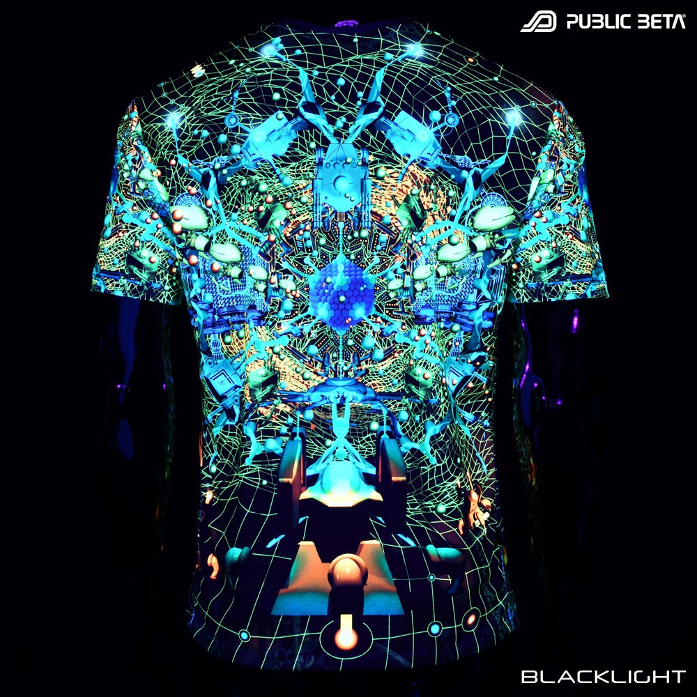 Glow in Blacklight Psy T-Shirt / Neurotunnel D147