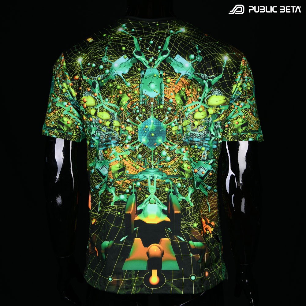 Glow in Blacklight Psy T-Shirt / Neurotunnel D147