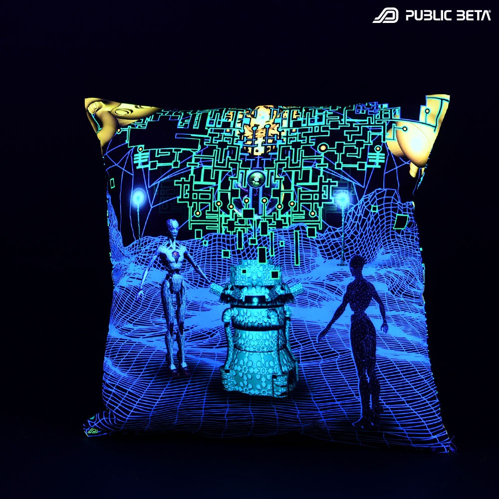 Glow in Blacklight Psyart Home Decoration