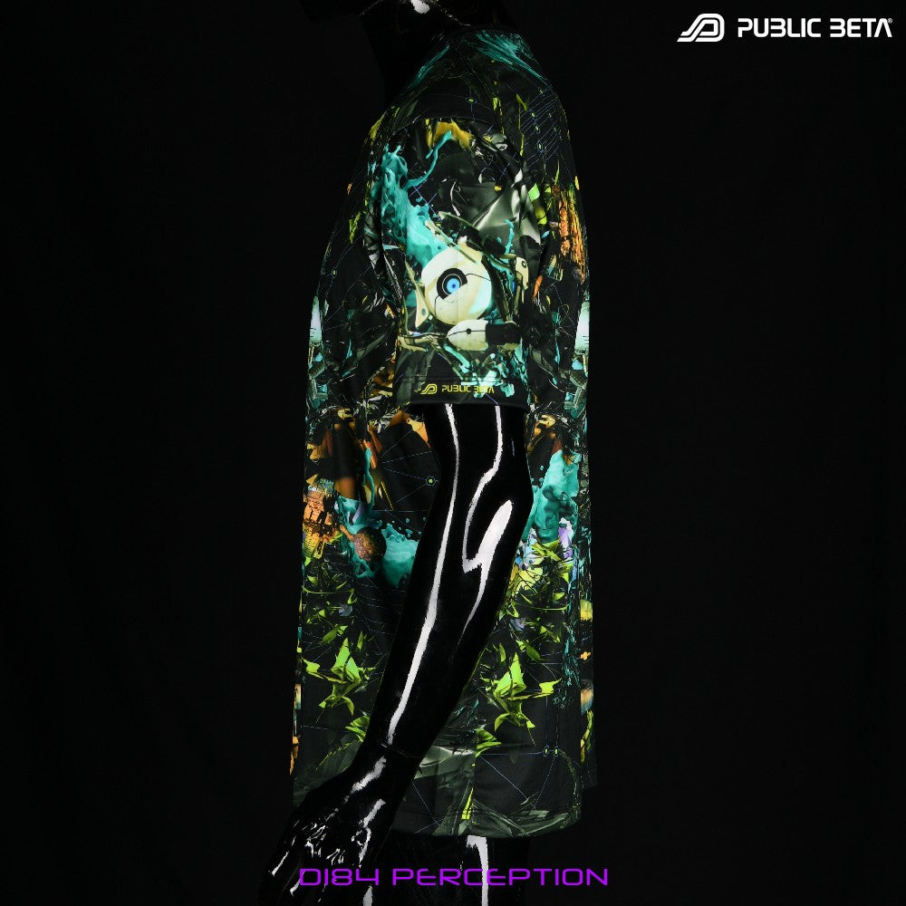 Perception by Public Beta Wear Psytrance Blacklight t-shirt