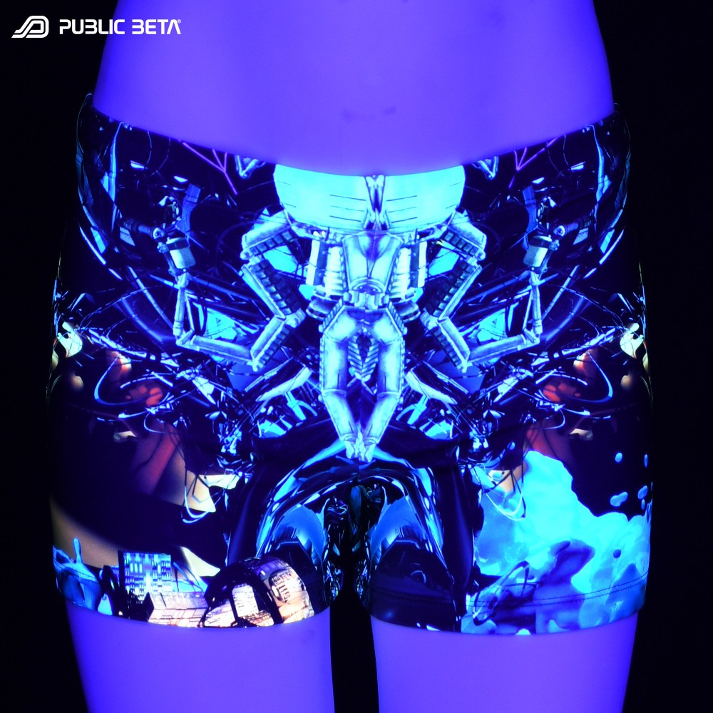 Swim shorts Glow in blacklight