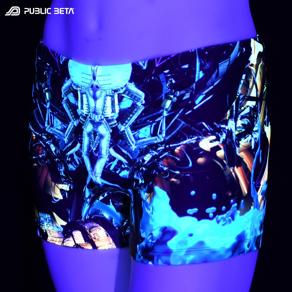 Swim shorts Glow in blacklight