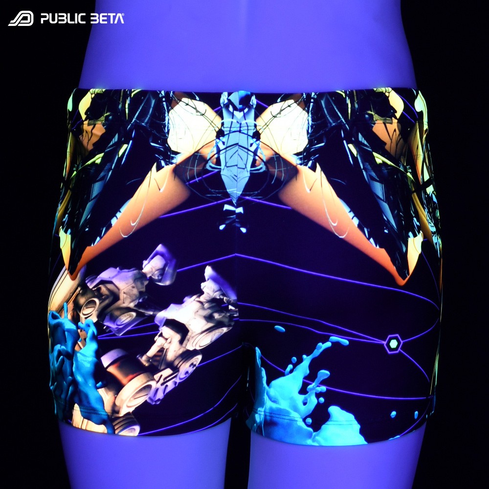 Swim shorts Glow in blacklight