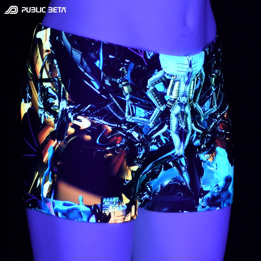 Swim shorts Glow in blacklight