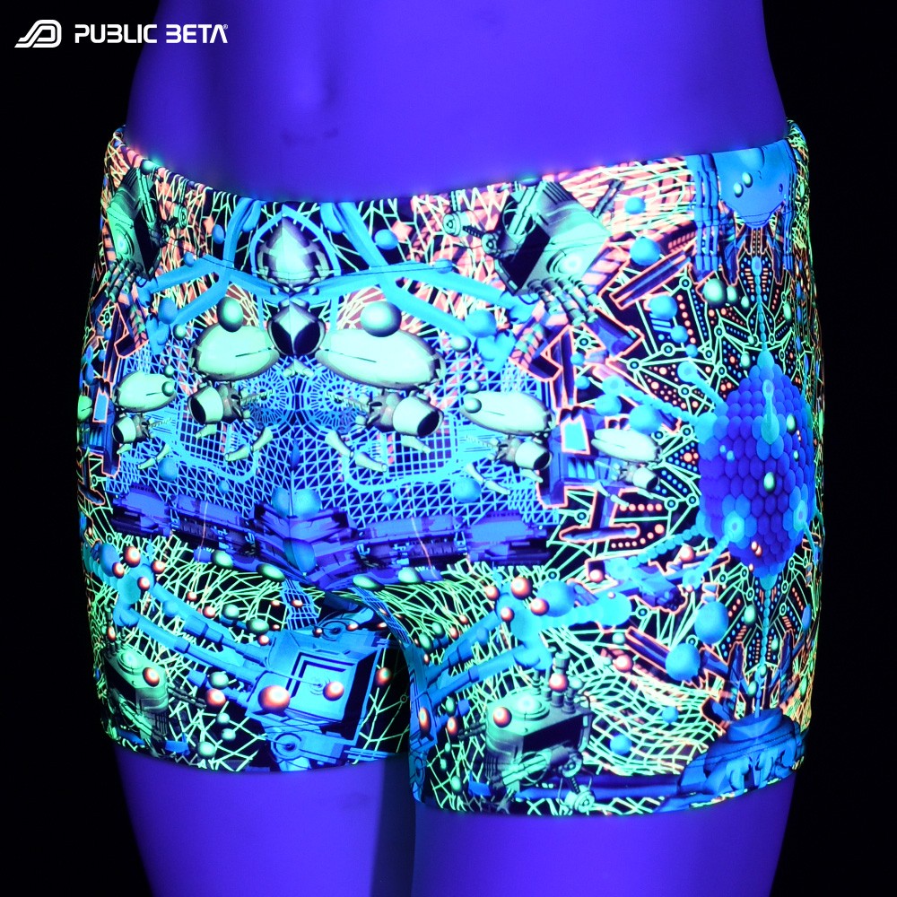 Swim shorts Glow in blacklight