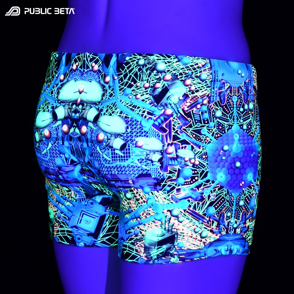 Swim shorts Glow in blacklight