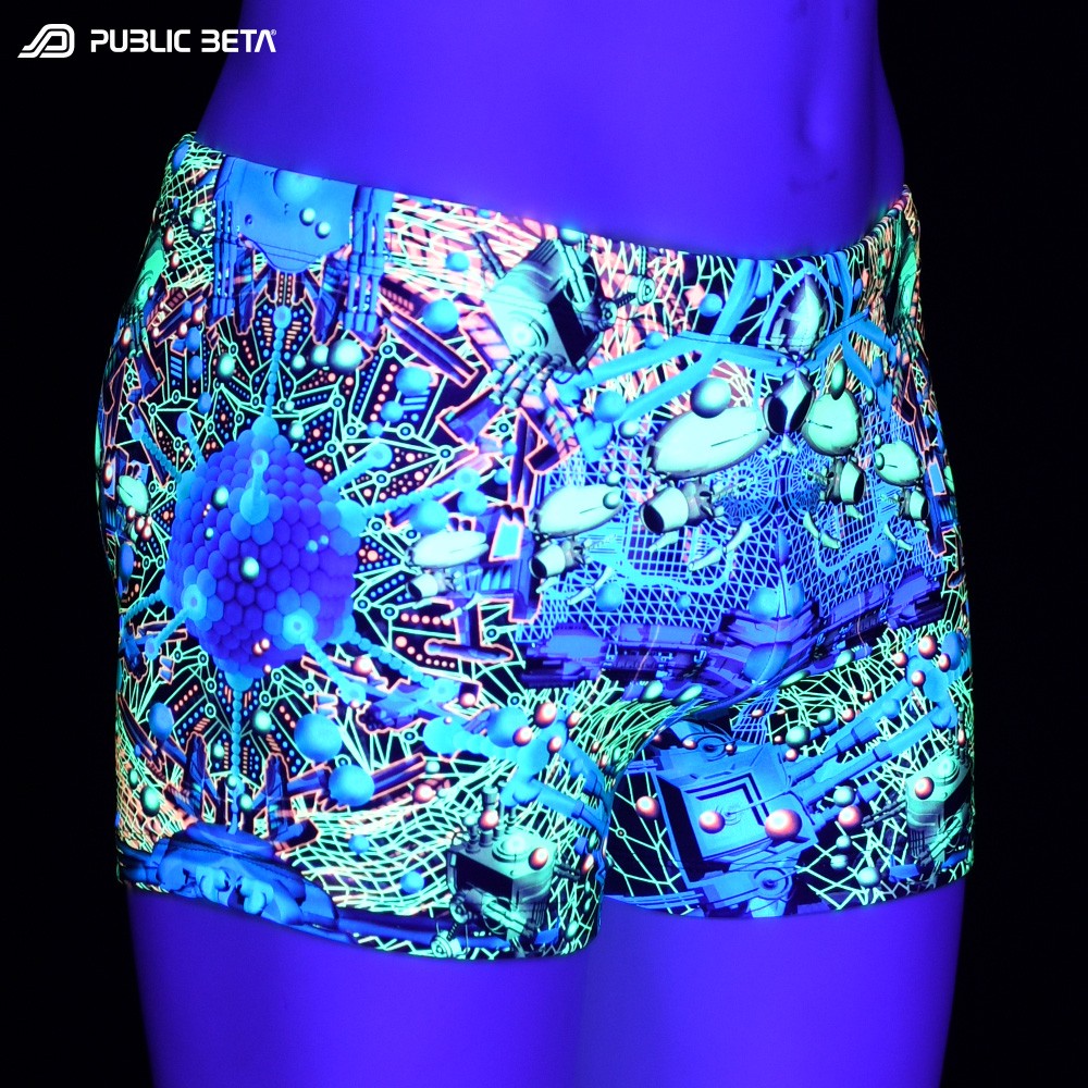 Swim shorts Glow in blacklight