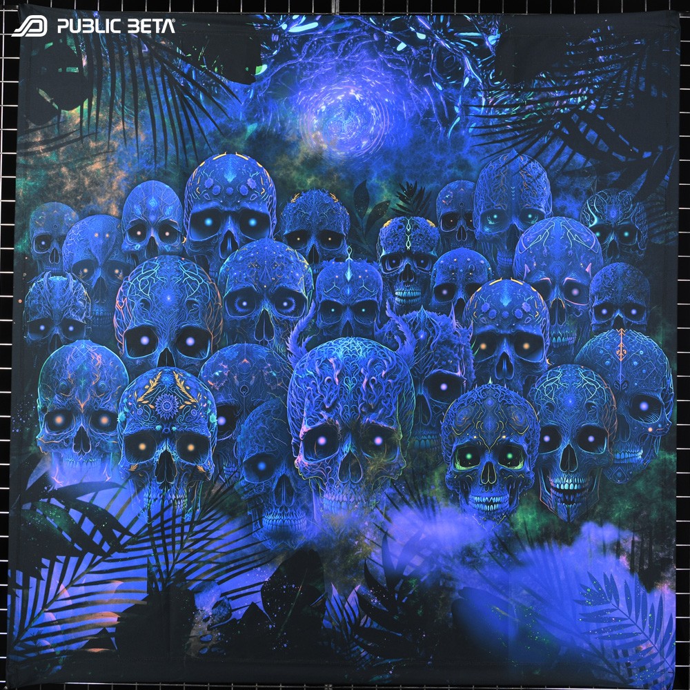 Glow in Blacklight Psychedelic Art Print