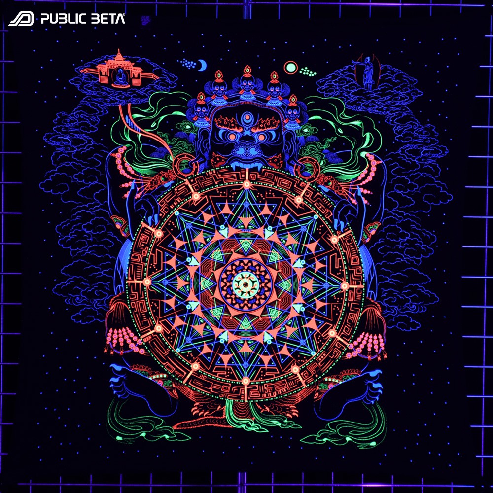 Blacklight Art Print