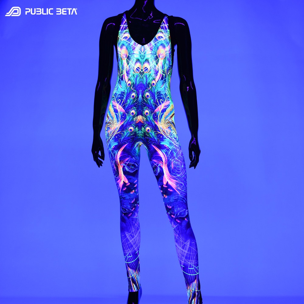 Glow in Blacklight Jumpsuits