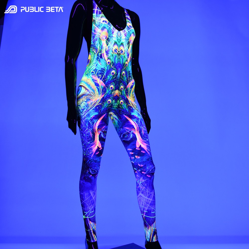 Glow in Blacklight Jumpsuits