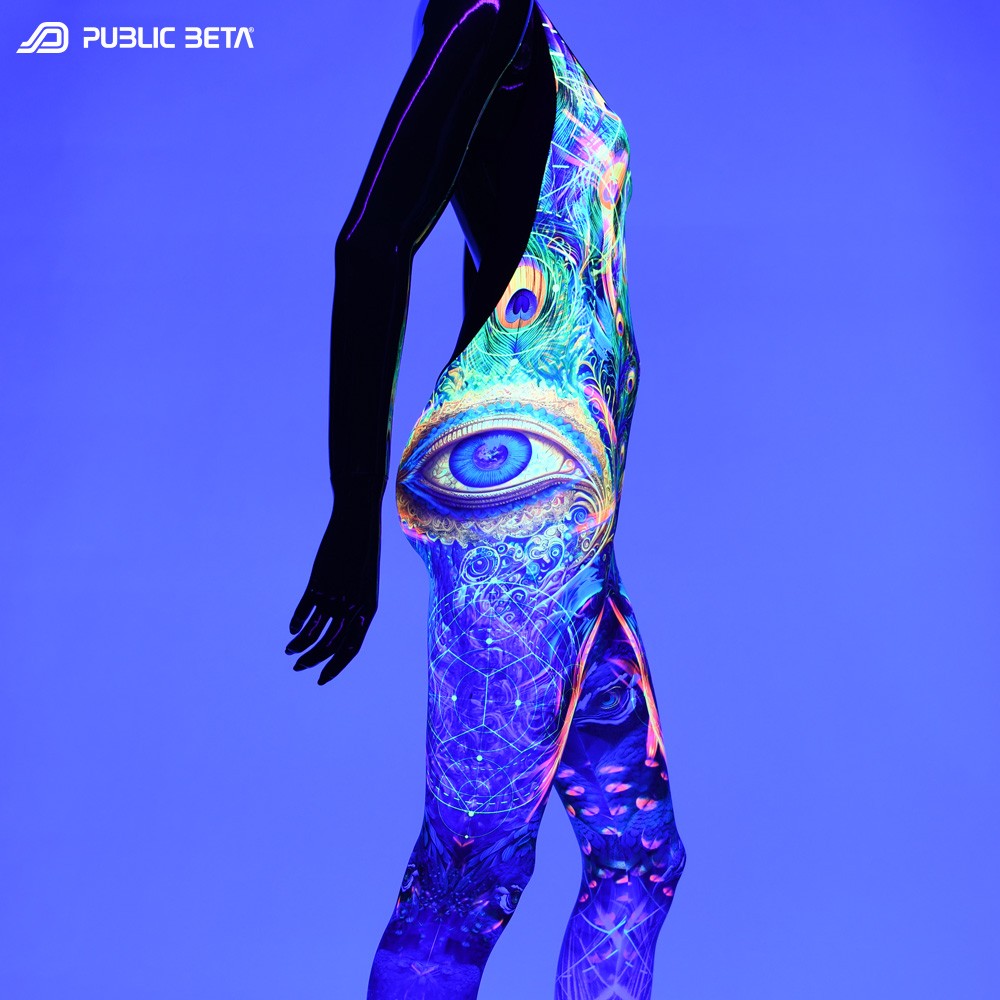 Glow in Blacklight Jumpsuits