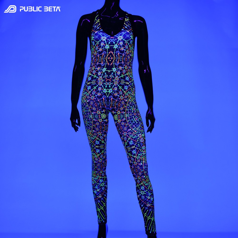 Glow in Blacklight Jumpsuits