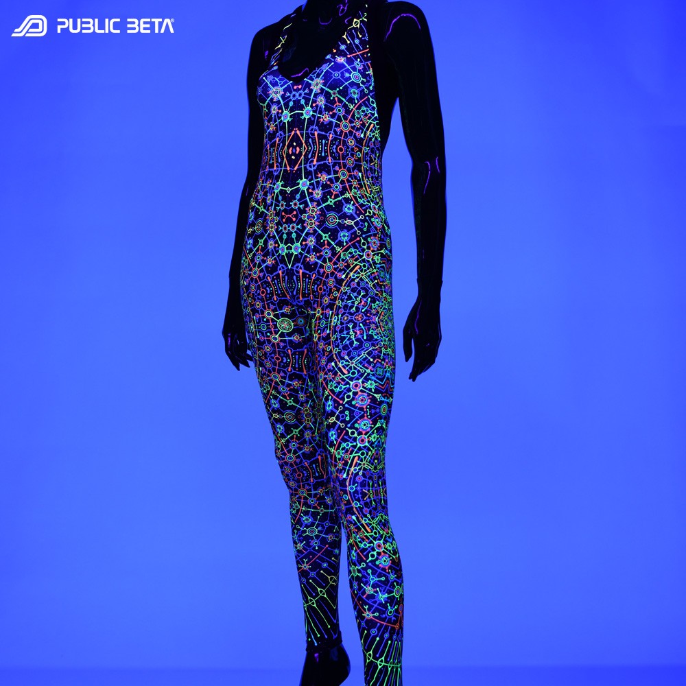 Glow in Blacklight Jumpsuits