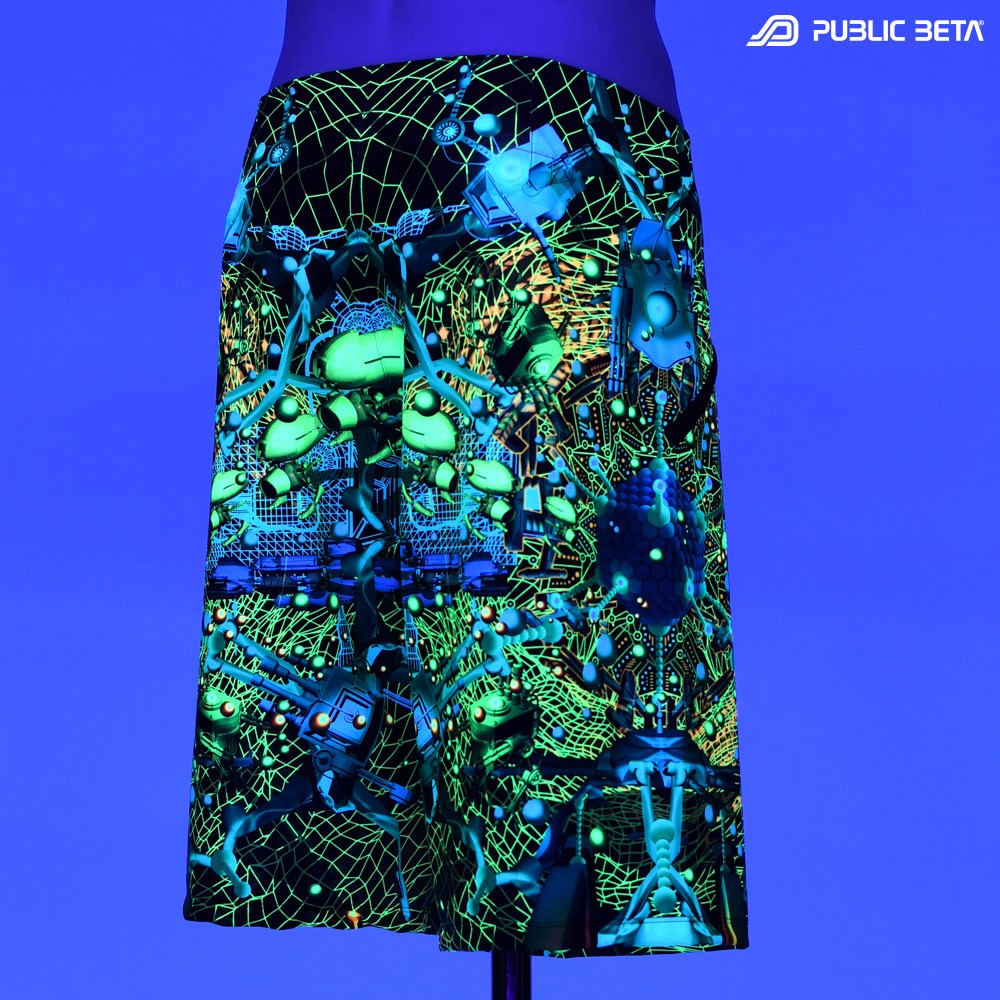Glow in Blacklight Boardshorts