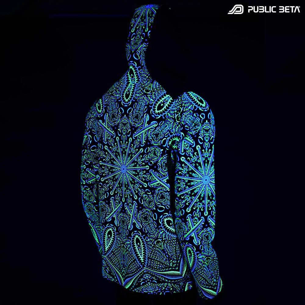 Psycrifise UV D125 Hooded Sweater / Blacklight Psywear