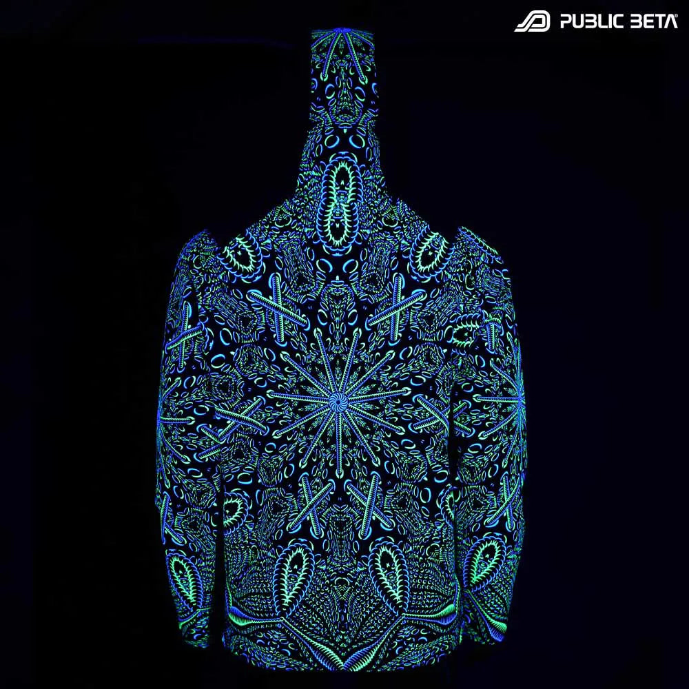 Psycrifise UV D125 Hooded Sweater / Blacklight Psywear