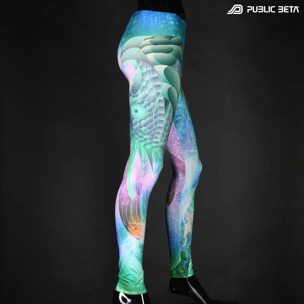 Psychedelic Glow in Blacklight Leggings /TOD UV D148